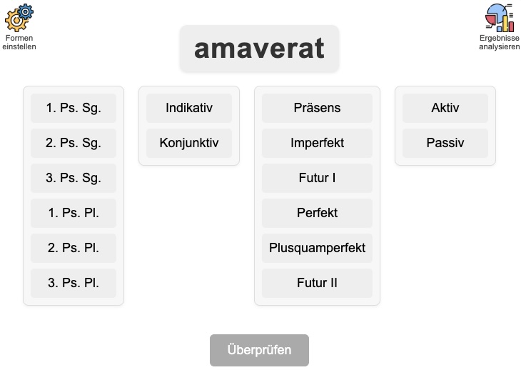 Vorschau des Verbformentrainers